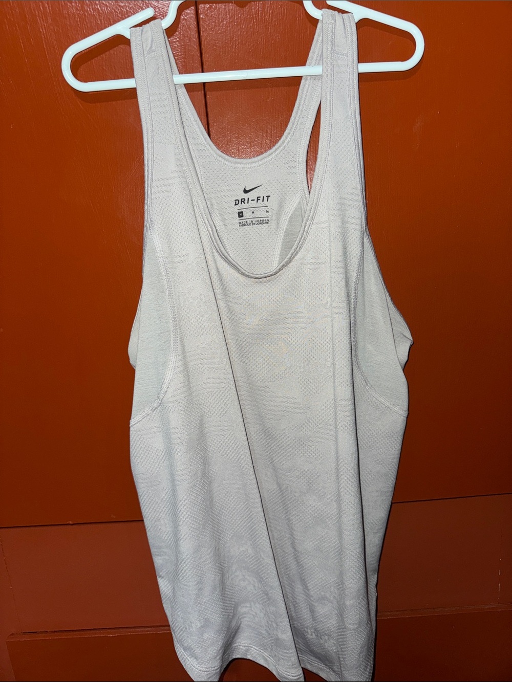 Nike White Dri-FIT Racerback Tank Top